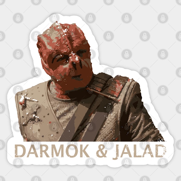 Darmok and Jalad at Tanagra Sticker by teesvira